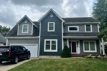 James hardie aged pewter siding