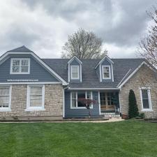 James Hardie Booth Bay Blue Siding in Overland Park, KS 0